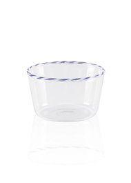 Hermia Tazón de Vidrio Azul de 150 ml